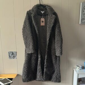 Ivy City Co Dark Gray Teddy Jacket